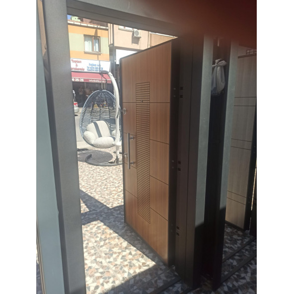 11593abd Çelik Kapı, Ahşap Çelik Kapı Modelleri Sağ Açılım Çelik Kapı ürün görseli