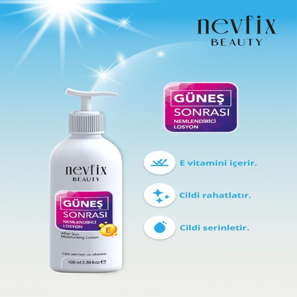 Nevfix Güneş Sonrası Nemlendirici Losyon 100ml E Vitamin