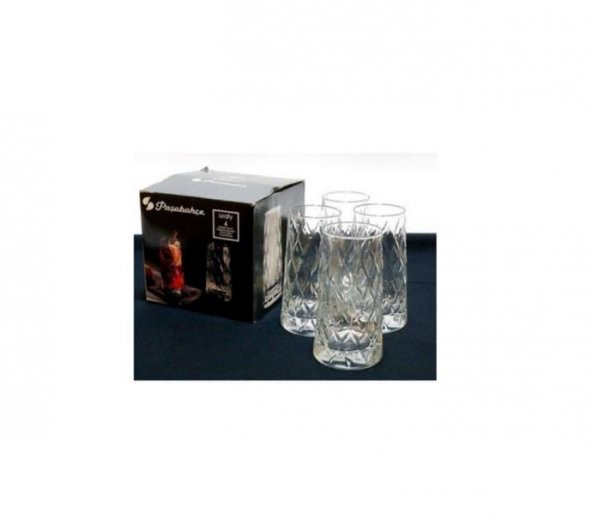 Paşabahçe 420855 Leafy 4Lü Meşrubat Su Bardağı 345 Cc - 2