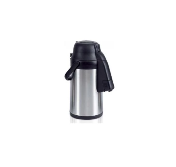 Cooker 3,5 Litre İnox Pompalı Çelik Termos CKR-2008 Siyah