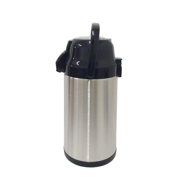 Cooker 3,5 Litre İnox Pompalı Çelik Termos CKR-2008 Siyah - 5