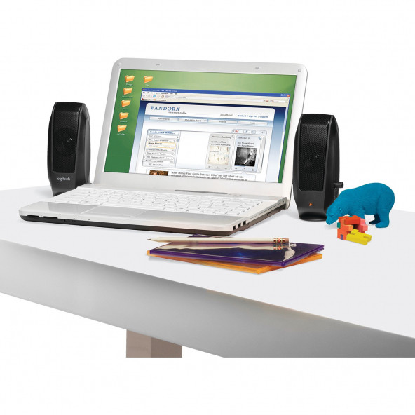 Logitech S120 2.0 Stereo Hoparlör - Siyah - 7