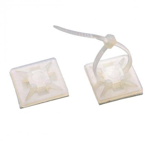 GWEST HW-3A 19×19 Mm Beyaz Yapışkanlı Kroşe -100 Adet - Resim 2