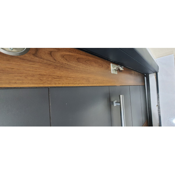 11450 Çelik Kapı, Antrasit Statik Çelik Kapı Modelleri Sağ Açılım Çelik Kapı - 5