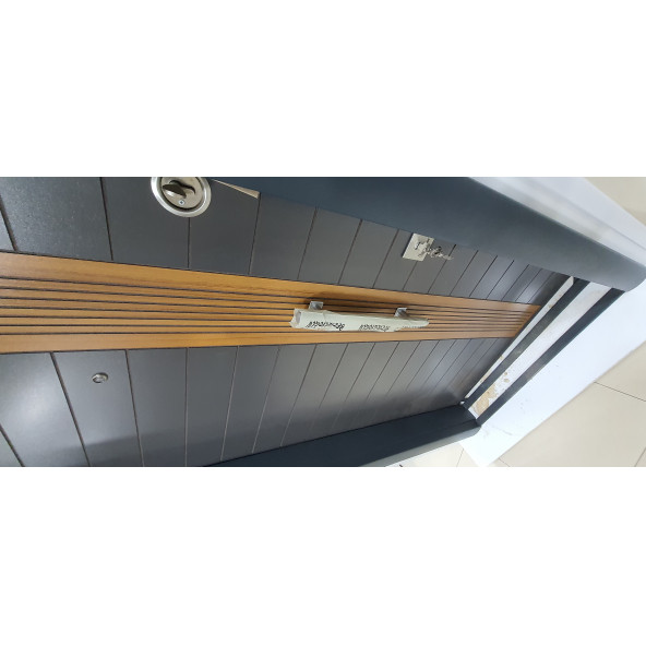 11599 Çelik Kapı, Antrasit Statik Çelik Kapı Modelleri Sağ Açılım Çelik Kapı - Resim 8