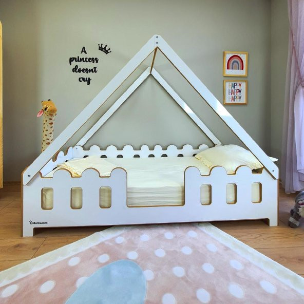 Markaawm Montessori Karyola Çocuk ve Bebek Mdf Yatak Lizbon - 3