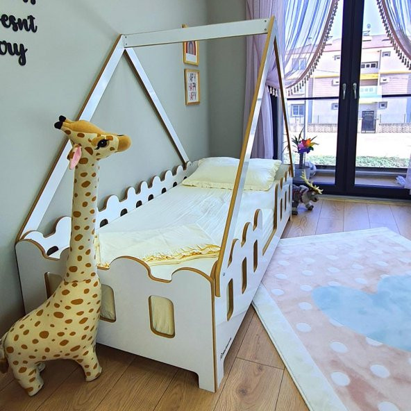 Markaawm Montessori Karyola Çocuk ve Bebek Mdf Yatak Lizbon - 5