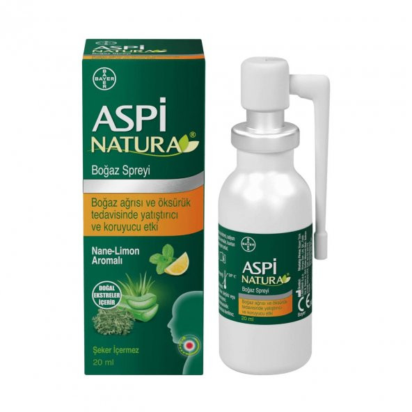 Aspinatura Nane & Limon Boğaz Spreyi 20 ml