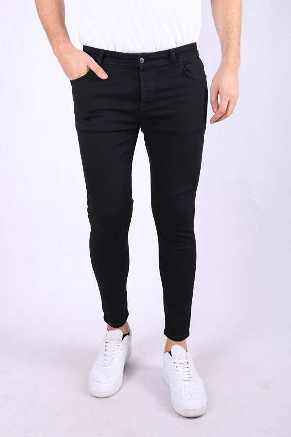 Tomms Erkek Siyah Slim Fit Bilek Boy Kot Pantolon ENRJNDNM-5113