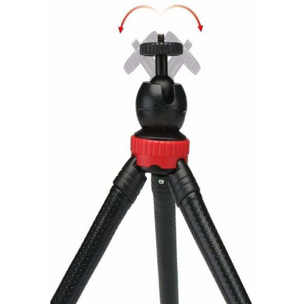 Esnek Flexible Tripod Kamera Profesyonel Telefon Tutucu 360 Derece Tripot - 2