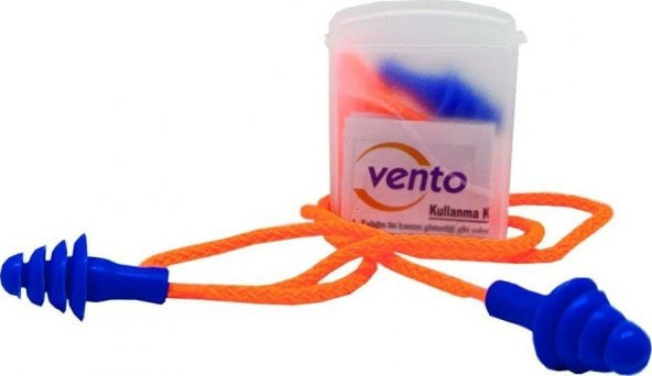 Vento Kulak Tıkacı 26 Db Yıkanabilir İpli Kutulu Çam Tipi - Resim 3