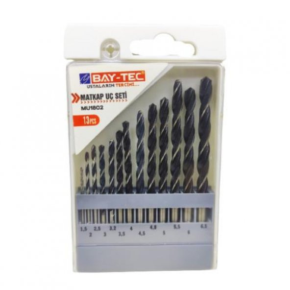 Bay-Tec MU1802 Metal Ahşap Hss Matkap Uç Seti Takımı 13 Parça - 3