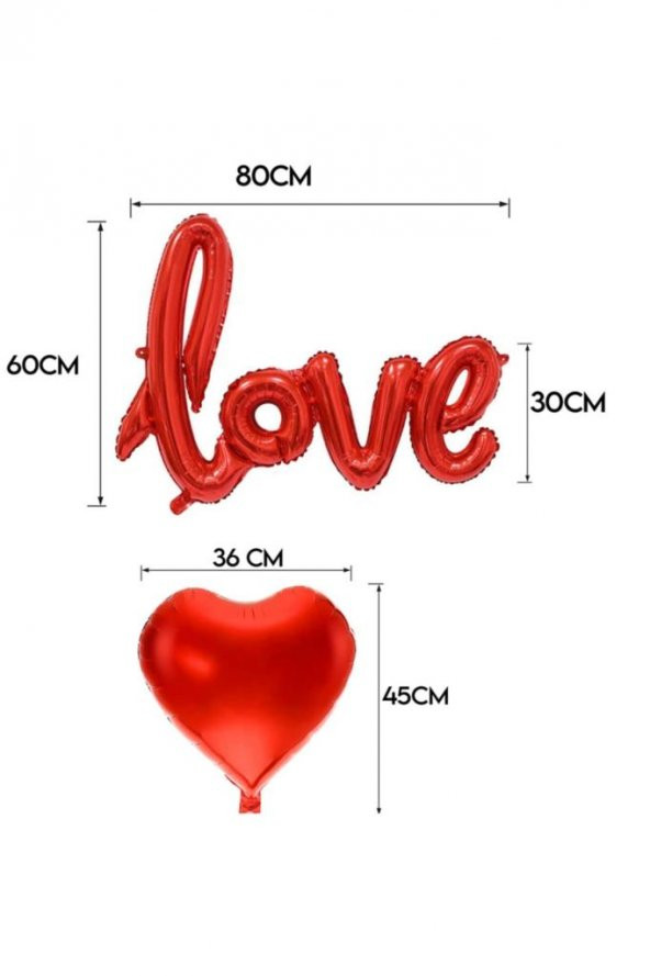 Beysüs Kalp Mum Love Ve Kalp Balon Gül Yaprağı Tealight Mum Süsleme Sevgililer Günü Evlilik Teklifi - 5