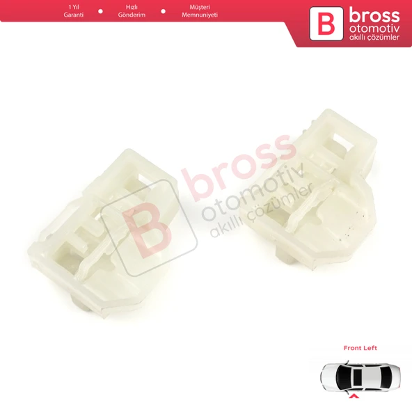 Audi A4 B5 VW Polo MK3 6N Passat B5 Skoda Superb MK1 8D0837461 İçin Ön Sol Cam Kriko Kılavuz Klipsi - 4
