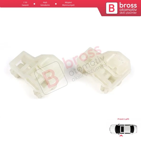 Audi A4 B5 VW Polo MK3 6N Passat B5 Skoda Superb MK1 8D0837461 İçin Ön Sol Cam Kriko Kılavuz Klipsi - 5