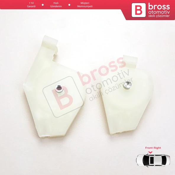 Fiat Doblo MK1 MPV Van 119 223 2001-2010 51718403 İçin Ön Sağ Cam Kriko Tamir Köşe Makarası Seti 1+2 - 2