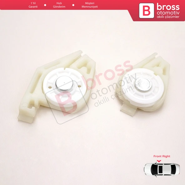 Fiat Doblo MK1 MPV Van 119 223 2001-2010 51718403 İçin Ön Sağ Cam Kriko Tamir Köşe Makarası Seti 1+2 - 5