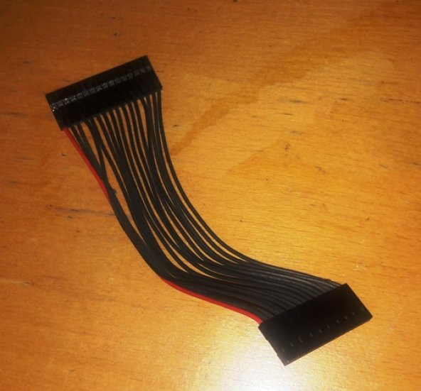 LCD Modül Uzatma Kablosu 10cm - 1x16 Dişi Dişi Konnektör - 4