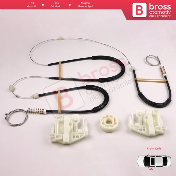 BMW X3 E83 2003-2011 SUV 51333448249 İçin Elektrikli Ön Sol Cam Kriko Tamir Seti - 4