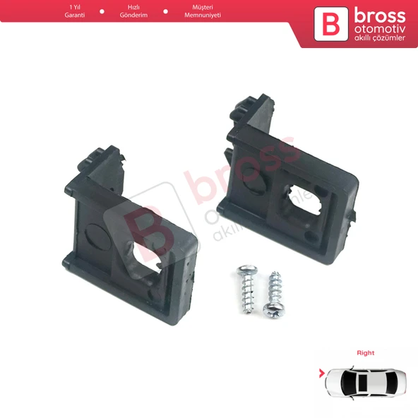 VW Touran MK1 2003-2010 Caddy MK3 2004-2010 1T0998225 İçin Sağ Ön Far Ayak Tamir Seti - 3