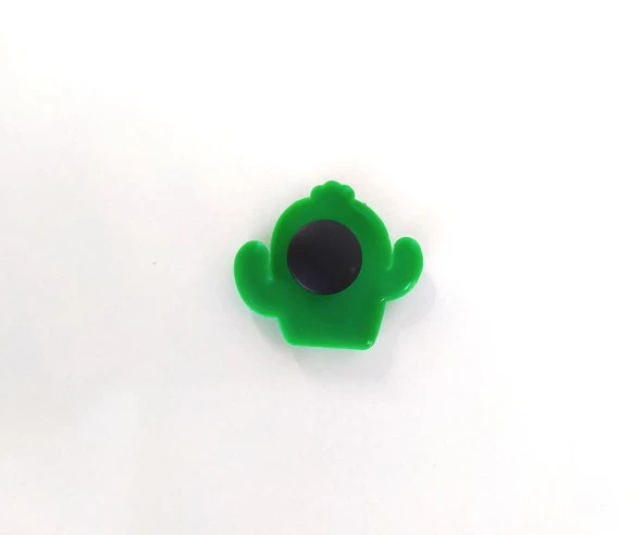 1 Adet Silikon Sevimli Kaktüs Tekli Terlik Süsü Aksesuar - Resim 2