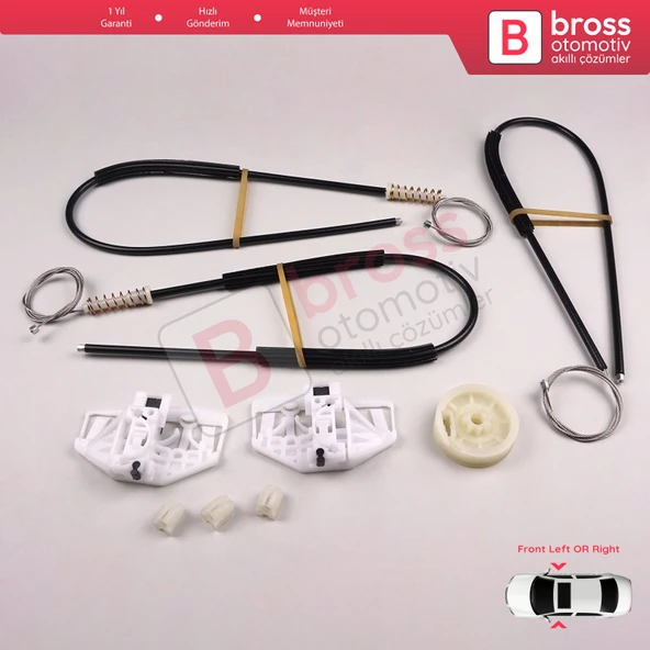 Citroen Berlingo MK1 Peugeot Partner MK1 9221G1 9222G1 İçin Ön  Sağ veya Sol Cam Kriko Tamir Seti - 3