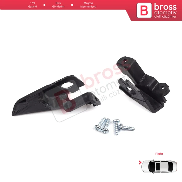 VW Polo MK5 6R 6C 61 2009-2016 6R0998226 İçin Sağ Ön Far Ayak Tamir Seti - 4