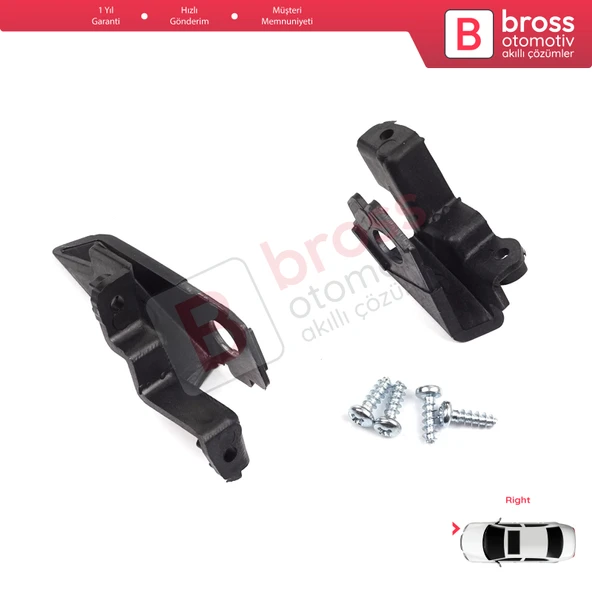VW Polo MK5 6R 6C 61 2009-2016 6R0998226 İçin Sağ Ön Far Ayak Tamir Seti - 5