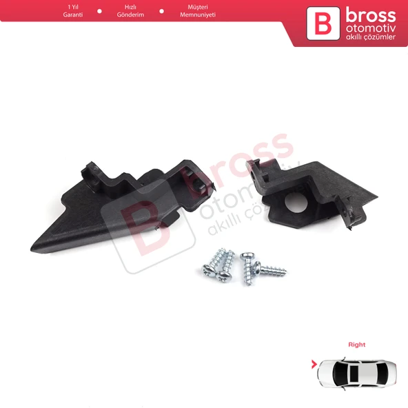 VW Polo MK5 6R 6C 61 2009-2016 6R0998226 İçin Sağ Ön Far Ayak Tamir Seti - 3