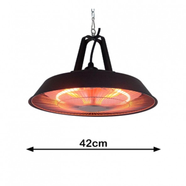 DLC Trendyheat 1500 Watt İç ve Dış Mekan Sarkıt Isıtıcı - 2