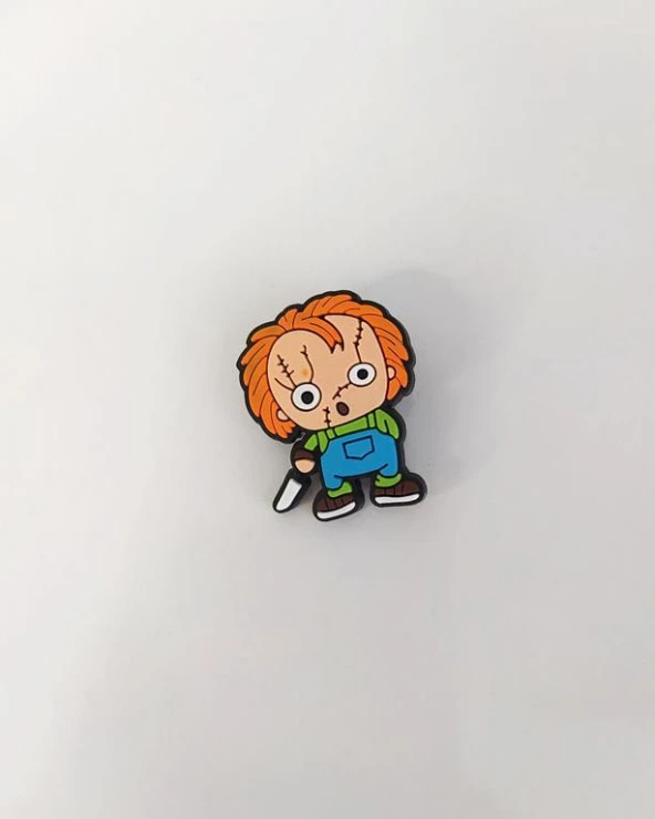 1 Adet Silikon Chucky Figür Tekli Terlik Süsü Aksesuar ürün görseli