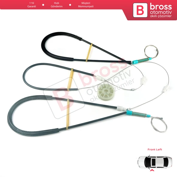 Peugeot 306 Phase 2/3 1997-2002 Cabrio Convertible 922285 İçin Elektrikli Sol Cam Kriko Tamir Seti ürün görseli