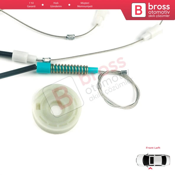 Peugeot 306 Phase 2/3 1997-2002 Cabrio Convertible 922285 İçin Elektrikli Sol Cam Kriko Tamir Seti - Resim 4