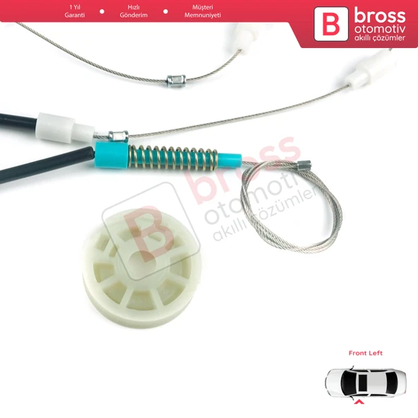 Peugeot 306 Phase 2/3 1997-2002 Cabrio Convertible 922285 İçin Elektrikli Sol Cam Kriko Tamir Seti - Resim 5