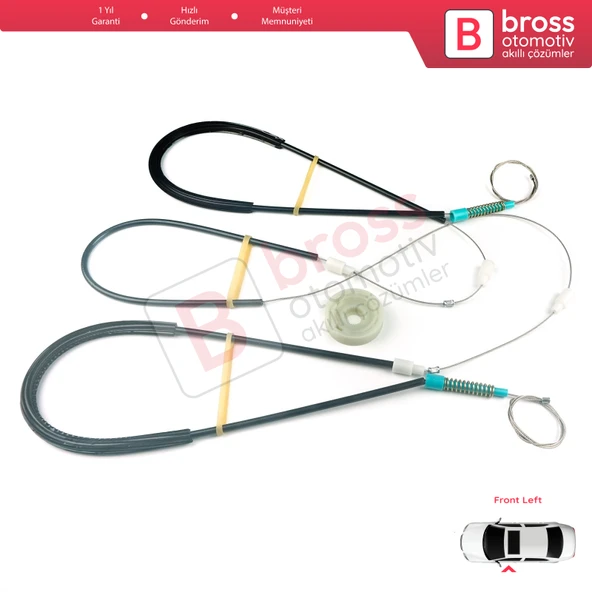 Peugeot 306 Phase 2/3 1997-2002 Cabrio Convertible 922285 İçin Elektrikli Sol Cam Kriko Tamir Seti - Resim 2