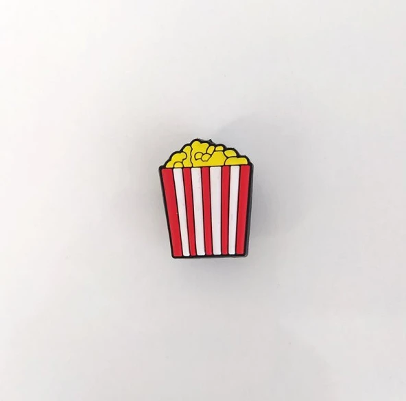 1 Adet Silikon Patlamış Mısır Tekli Terlik Süsü Aksesuar ürün görseli