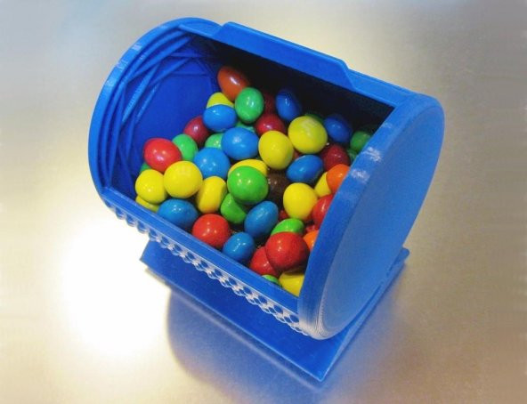 Yerinde Yazdır Rulo Üst Snack Bin Plastik Aparat