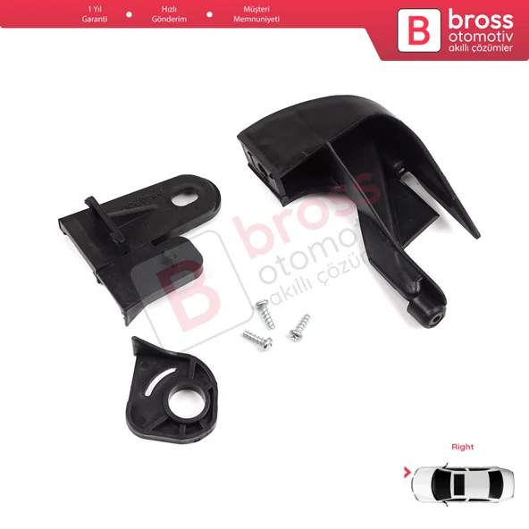 Fiat Fiorino MK3 Citroen Nemo Peugeot Bipper 2007-2020 6212F3 İçin Sağ Ön Far Ayak Tamir Seti