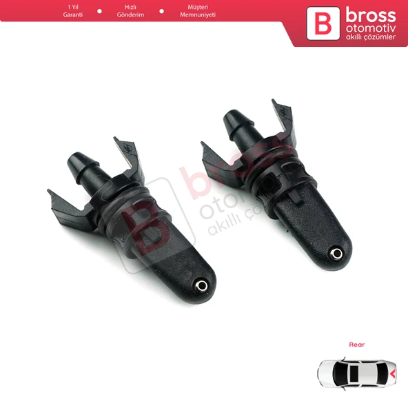 Megane 2 Clio 3 Scenic Twingo Captur Sandero Lodgy Dokker için Arka Cam Su Fıskiye Memesi 8200107563 - 2