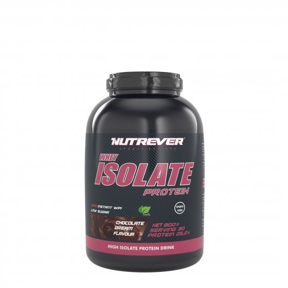 Nutrever Whey Isolate Protein 900 gr - Çikolata