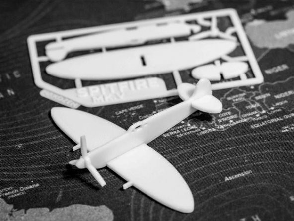Maket Uçak Biblo Dekoratif Dekor Spitfire MK.V Kit  Hediyelik