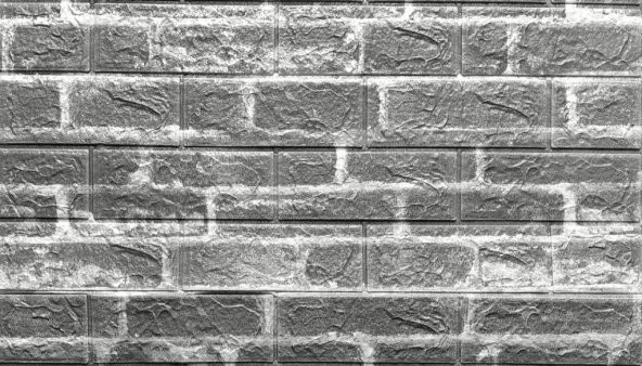 Renkli Duvarlar Kendinden Yapışkanlı Gri Tuğla Desen Duvar Kağıdı Paneli NW24