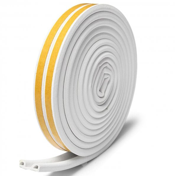 Kapı Pencere Fitili Soğuk İzolasyon Bandı Beyaz 2x3=6 METRE - 3