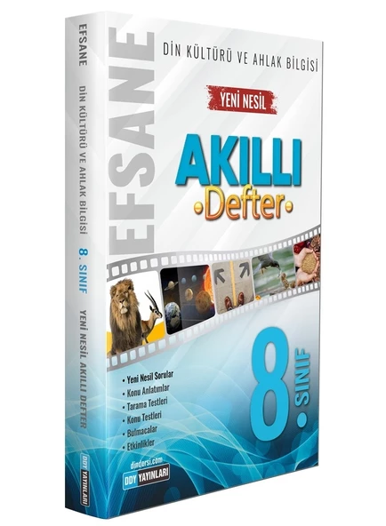 DDY 8.Sınıf Din Kültürü ve Ahlak Bilgisi Efsane Akıllı Defter