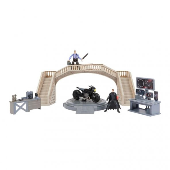 1068398 Batman Batcave Film Anları 1 araç + 2 figür -Spinmaster - 2