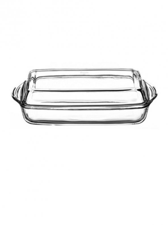 Paşabahçe 59009 Kapaklı Dikdörtgen Fırın Kabı 33.6X19 cm  - 1