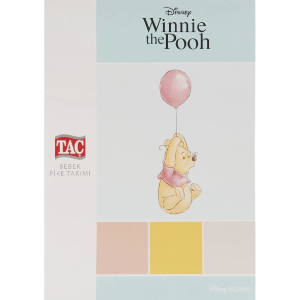 Taç Disney Winnie The Pooh Sentimental Baby Lisanslı 100x150 Bebek Pike Takımı - 2