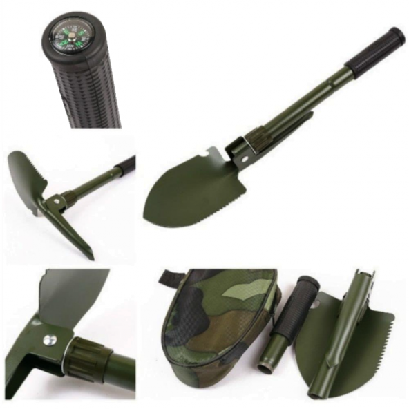 Orcamp Katlanabilir Kazma Kürek Seti Çantalı OUT-4100 - 5
