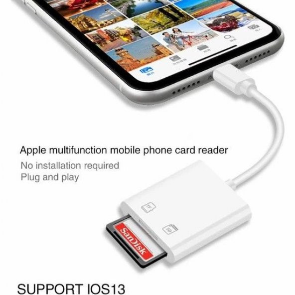 START NK-1022 İPHONE LIGHTING=>SD KAMERA,MICRO SD - 2
