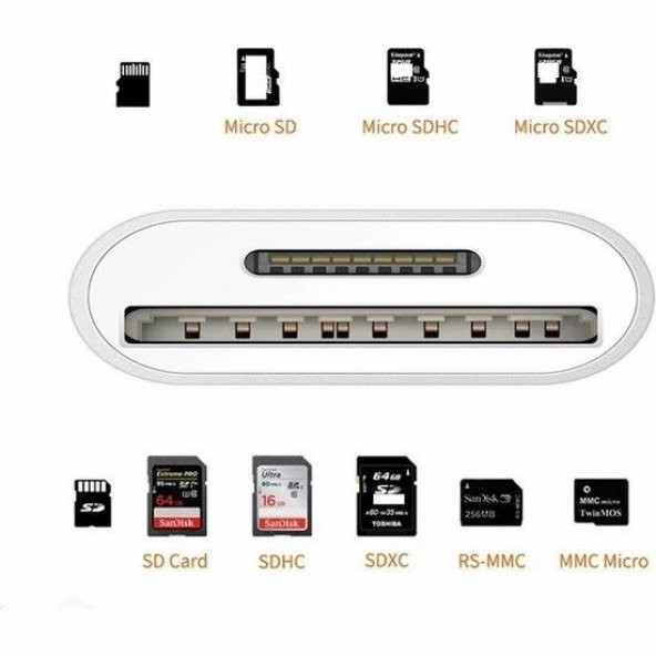 START NK-1022 İPHONE LIGHTING=>SD KAMERA,MICRO SD - 3